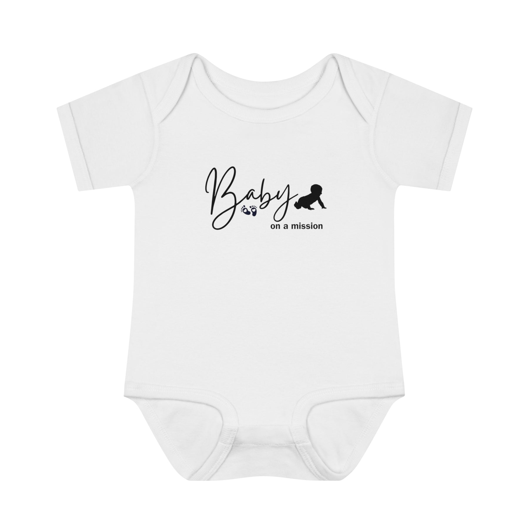 Cute and Determined Baby Rib Bodysuit