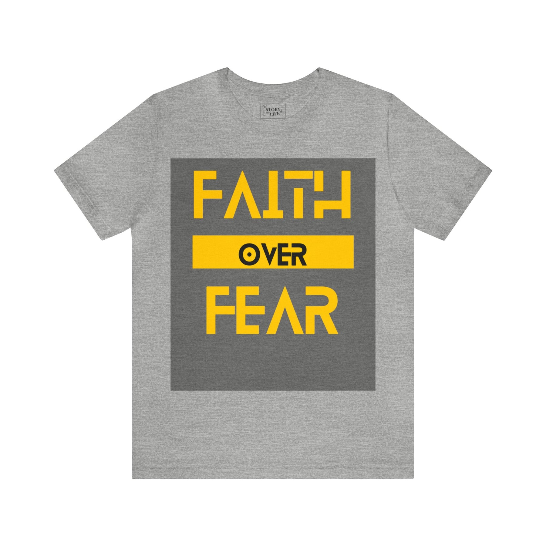 Faith Over Fear - Inspirational Unisex Tee for Resilience and Courage