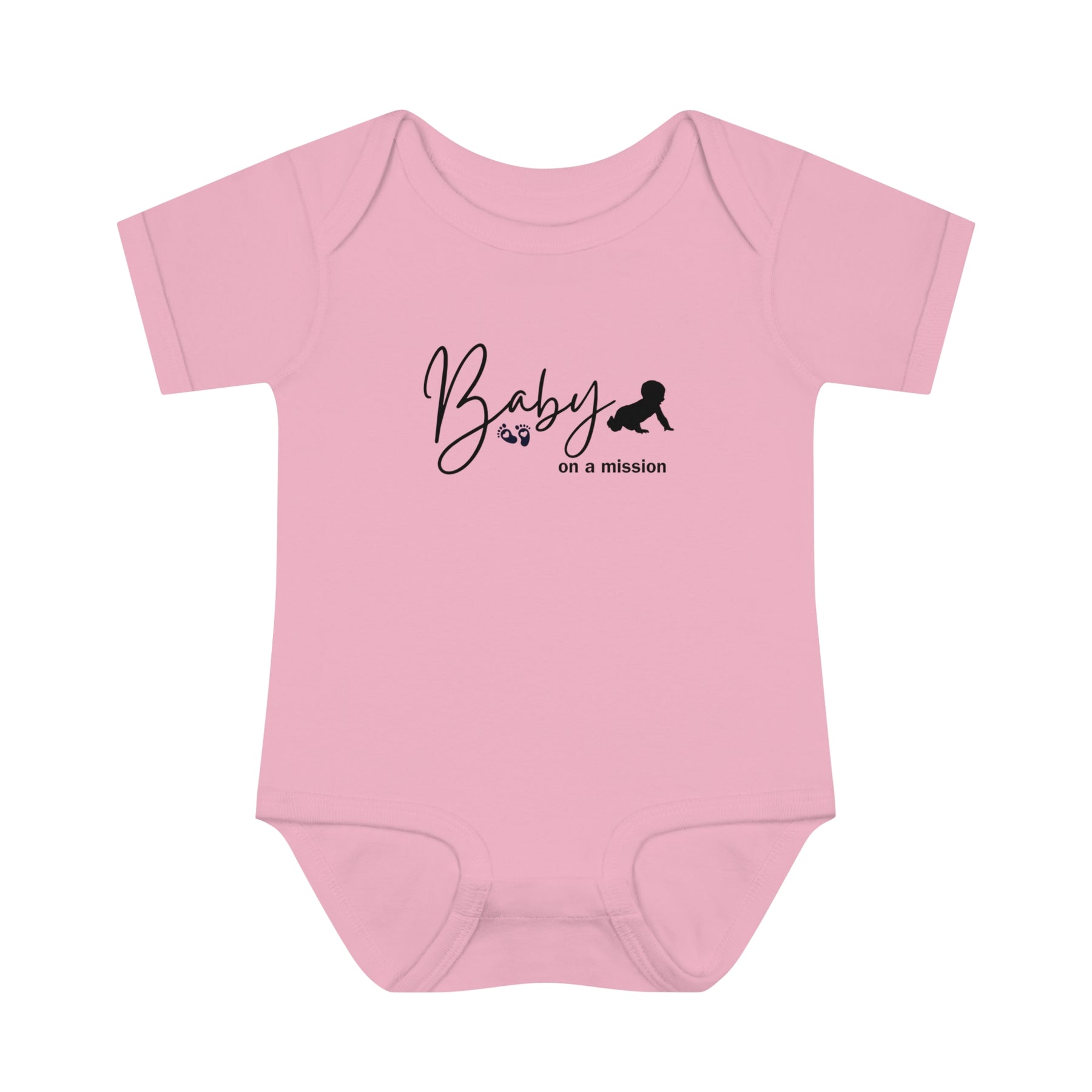 Cute and Determined Baby Rib Bodysuit