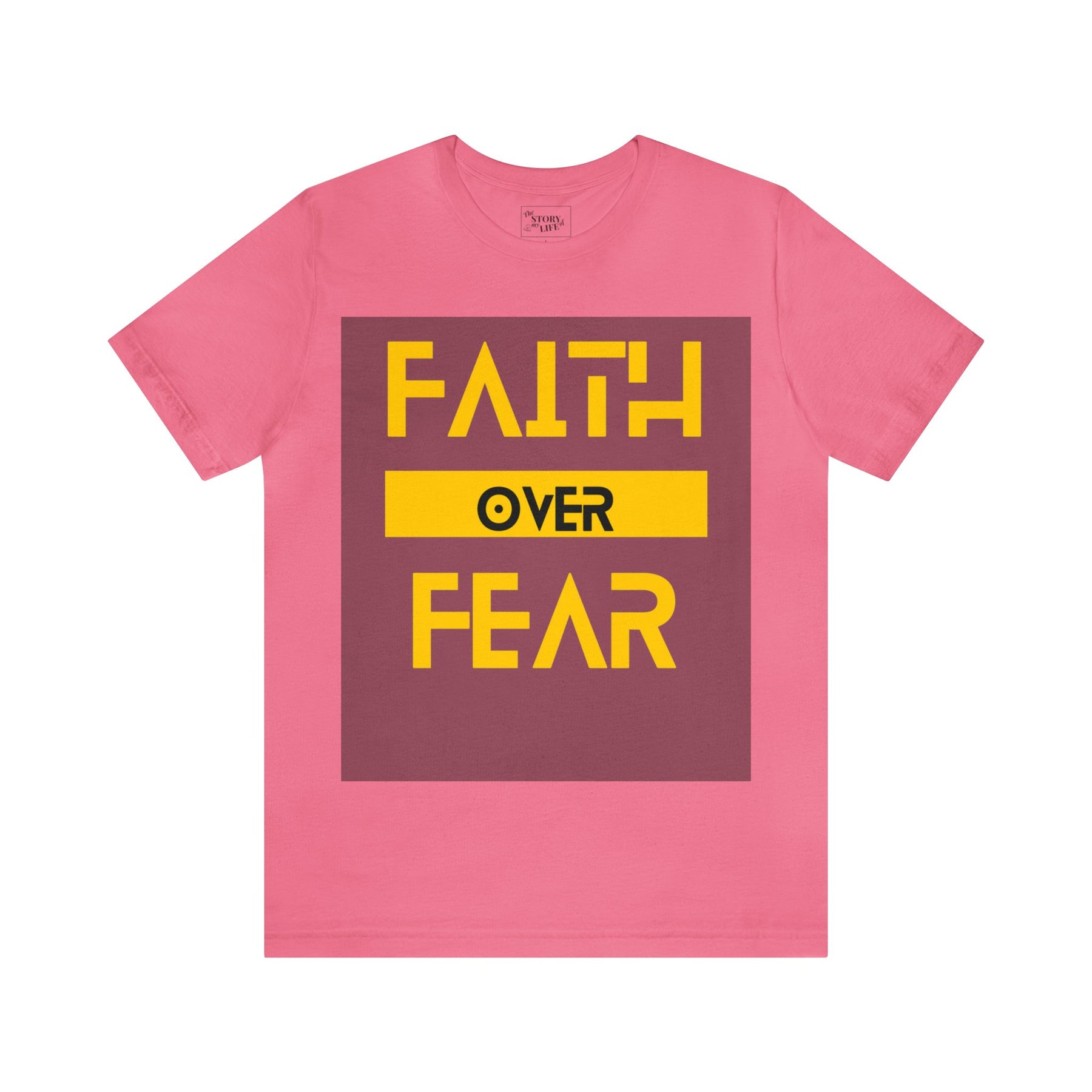 Faith Over Fear - Inspirational Unisex Tee for Resilience and Courage