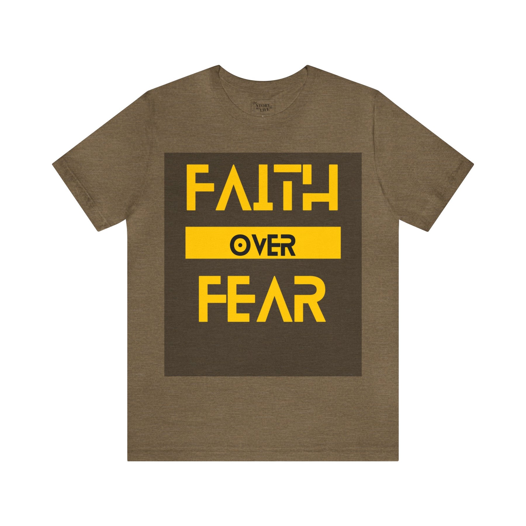 Faith Over Fear - Inspirational Unisex Tee for Resilience and Courage