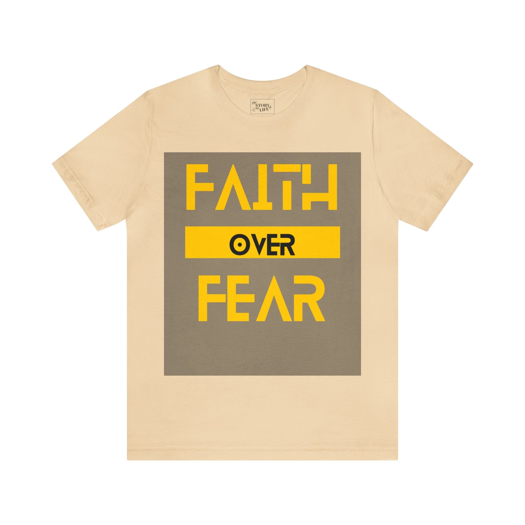 Faith Over Fear - Inspirational Unisex Tee for Resilience and Courage